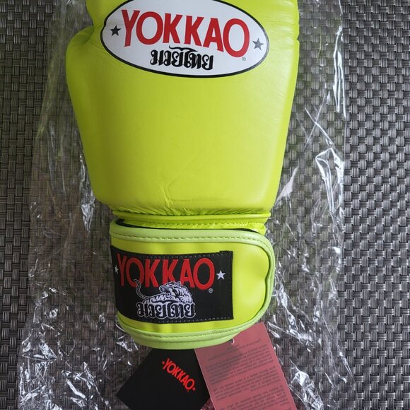 "YOKKAO" - Boxing Gloves 10oz / Unisex / 100% Genuine Cowhide Leather - Picture 7 of 12